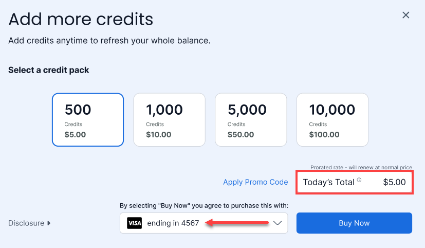 Bluehost Portal - Hosting Tab- AI Tooling- AI Credits- Promo Code